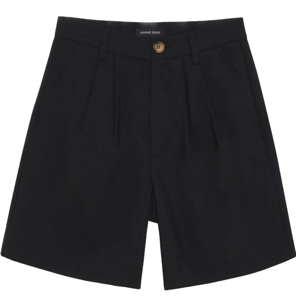 ANINE BING Carrie tailored shorts Black XS NWT
